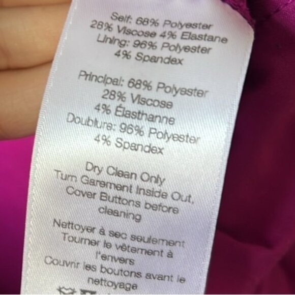 Veronica beard 6 gamila magenta pant - Picture 7 of 8